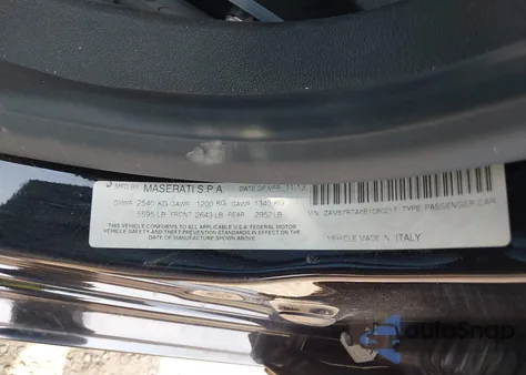 2014 Maserati Ghibli S Q4 z USA, uszkodzony, nr VIN ZAM57RTA6E1080217